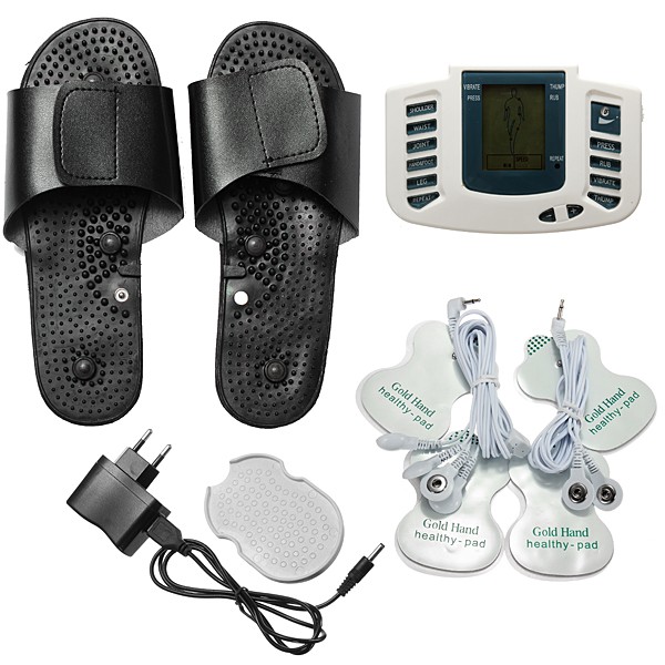 Electric Body Massager Therapy Machine + Acupuncture & Slippers