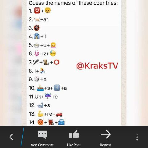 Guess The Names Of The Countries - Nairaland / General - Nigeria