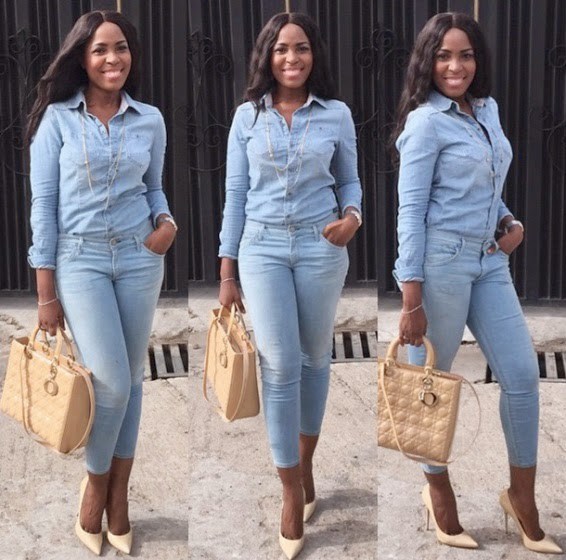 Nigerian Celebrities And Their Love For Denim On Denim Outfit(See ...