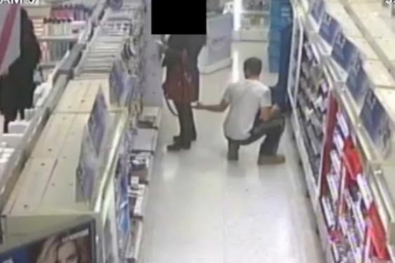 Man Caught On Cctv Taking Pictures Under A Womans Skirt In A Supermarket Crime Nigeria