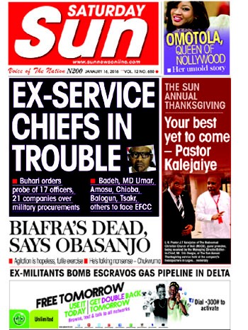 See The Different Headlines In Today's Sun Newspaper ...