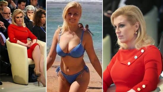 PRESIDENTIAL B00bs Croatia's Female President Kitarović Hits Beach In Bikini  - Celebrities - Nigeria