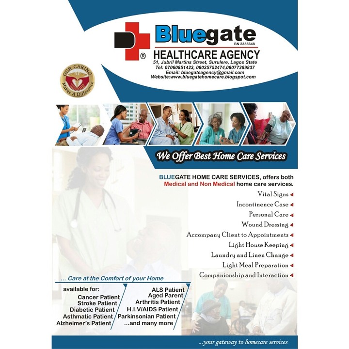 Bluegate Homecare Nursing Services Lagos. - Health - Nigeria