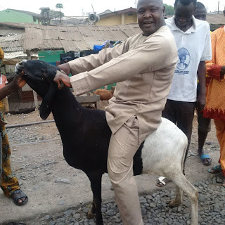 Elderly Man Riding A Ram Like A Horse - Jokes Etc - Nigeria