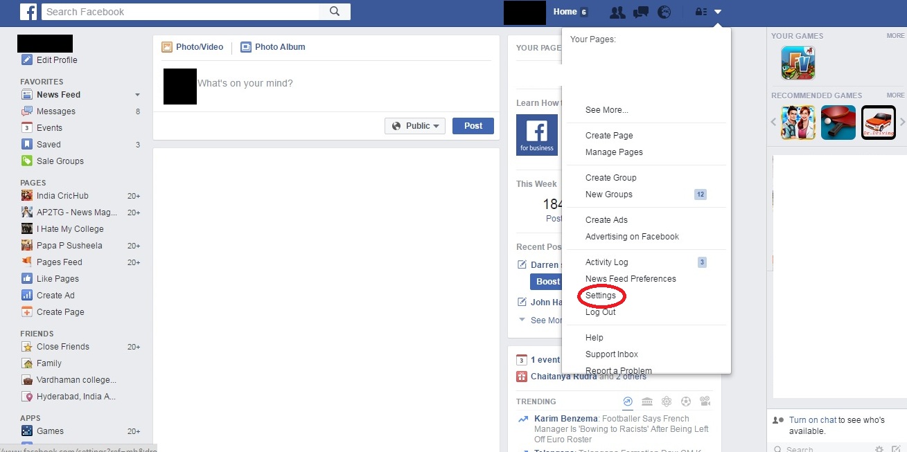 how to retrieve facebook posts