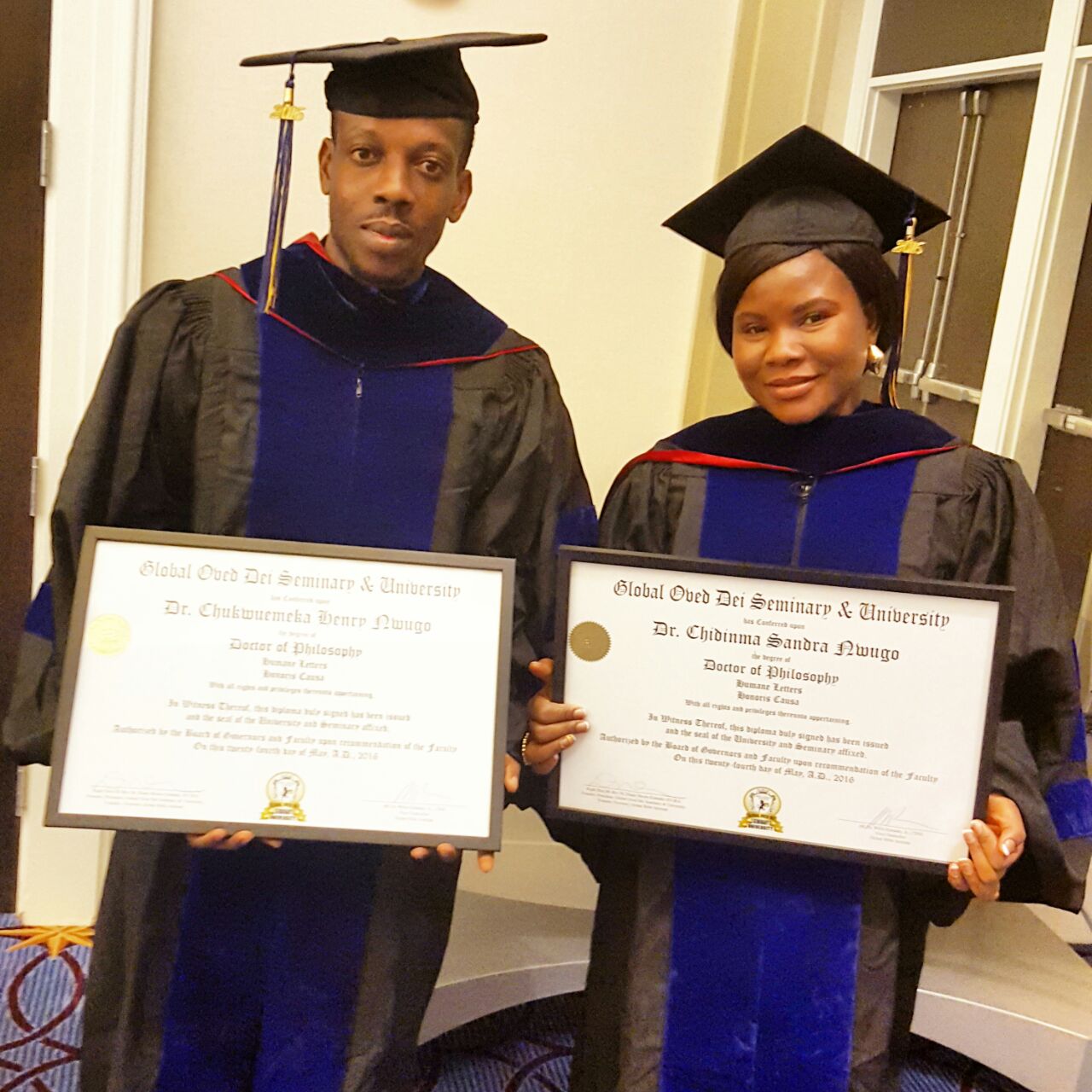 Dr. And Dr Mrs Nwugo Bag Honourary Doctorate Degree In Washington DC ...