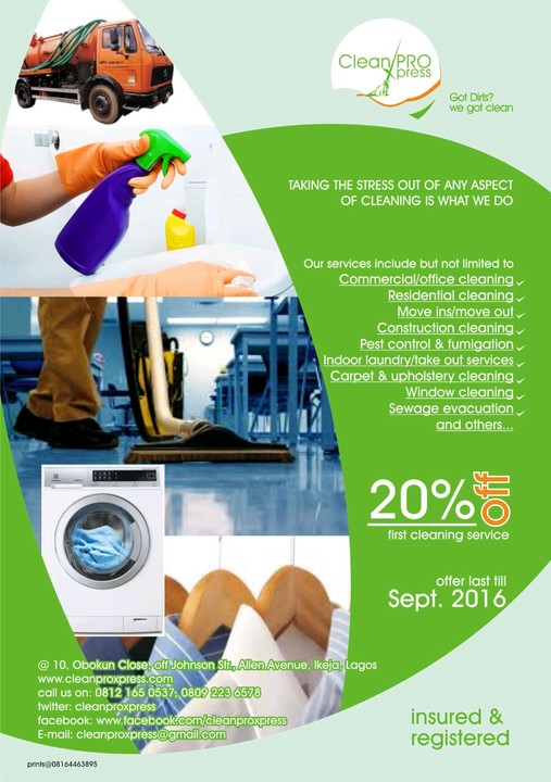 Commercial Cleaning Service in Lagos, Nigeria