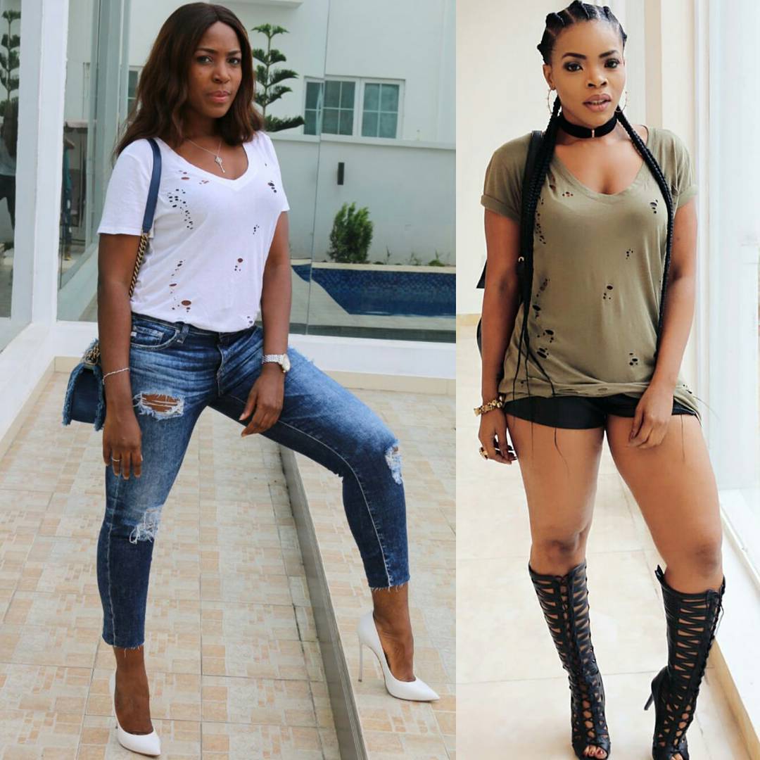 Linda Ikeji Wore A Ripped Jeans And Torn Shirt From Her Sister's Clothing  Line - Celebrities - Nigeria