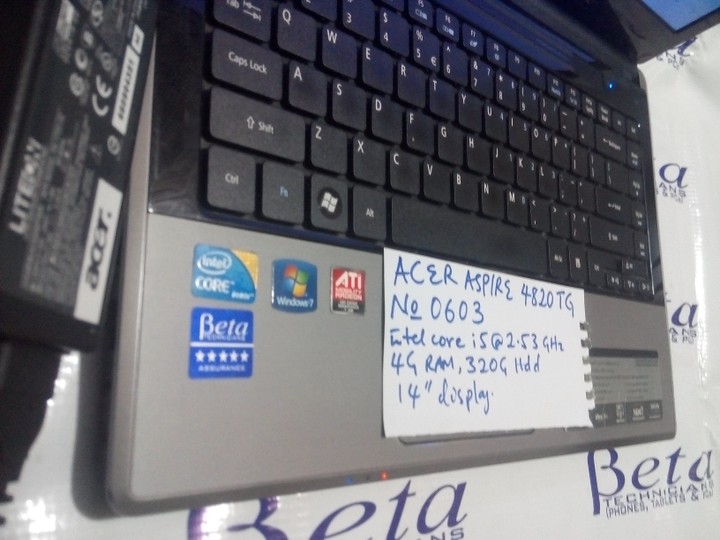 Us Used Gaming Acer Aspire 4820tg, Fast Core-i5 2.53ghz With 1gb Graphx  -SOLD !! - Technology Market - Nigeria