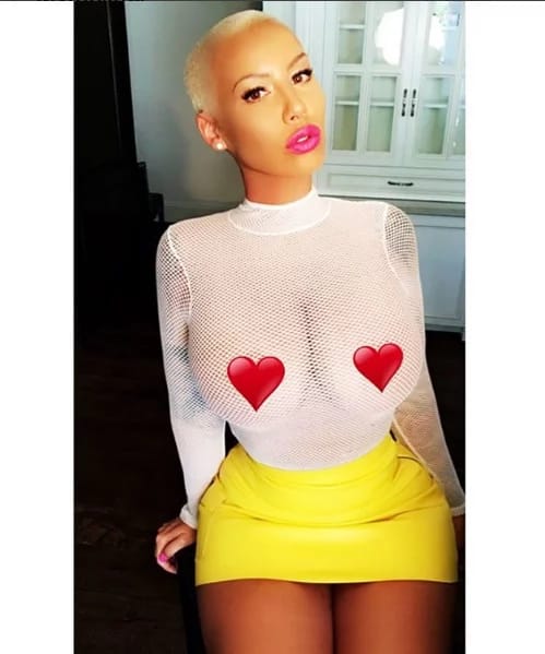 Hot: Amber Rose Flaunts Boobs To Celebrate 'no Bra Day' (photo) -  Celebrities - Nigeria