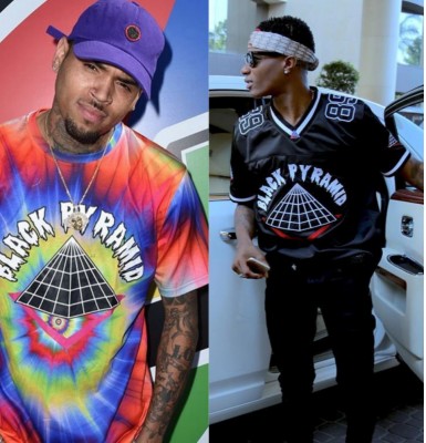 Black Pyramid official mark of Chris Brown on