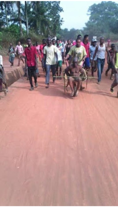 Old Man Stripped Unclad After He Was Caught Planting Charm In Someone S House Crime Nigeria