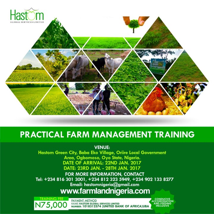 Practical Farm Management Training Agriculture Nigeria