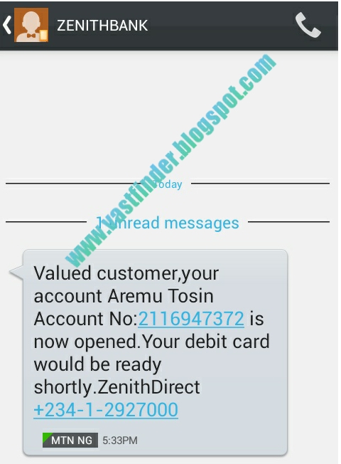 How To Open A Zenith Bank Account On Your Mobile Device With USSD