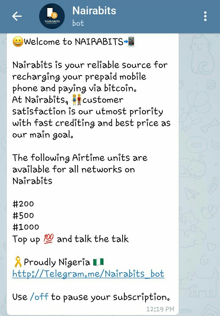 buy airtime with bitcoins