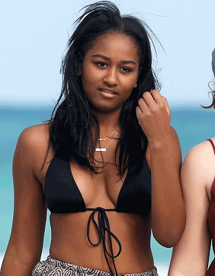 First Daughter Sasha Obama Pictured At The Beach In A Bikini & She Is Sexy  Teen - Celebrities - Nigeria