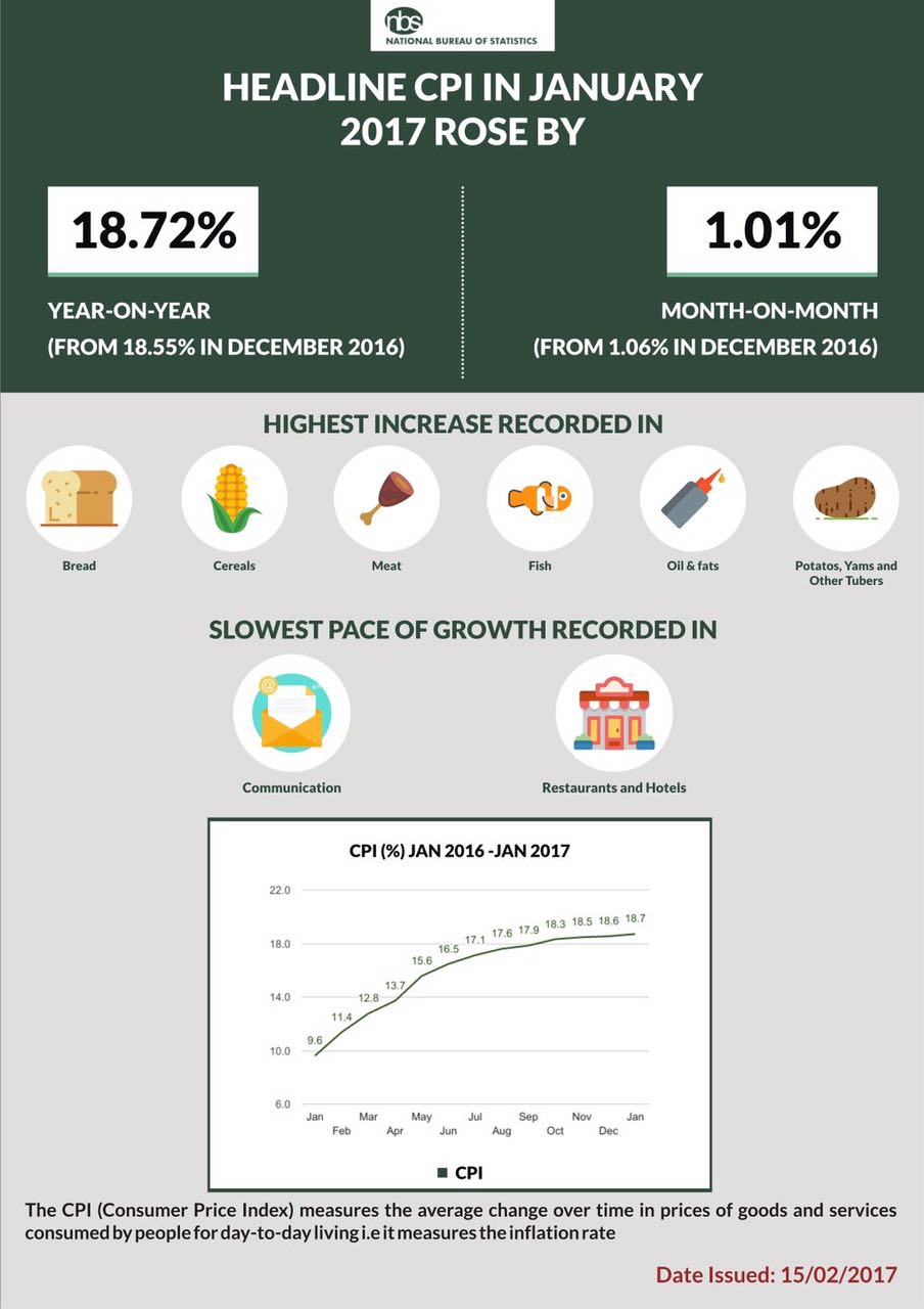 Consumer Price Index January 2017 Business Nigeria