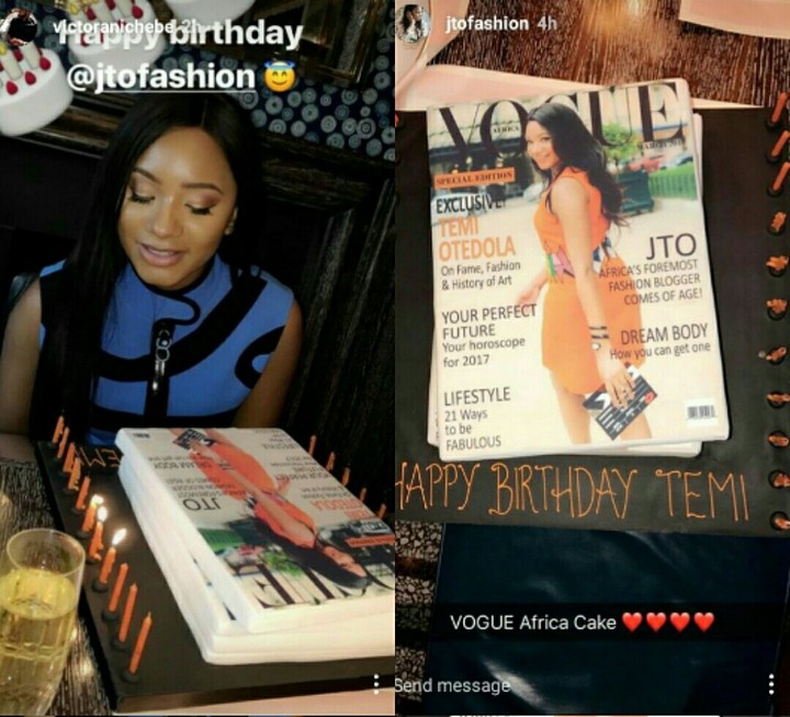 Temi Otedola Dazzling Magazine Birthday Cake From Vogue Africa [PICS