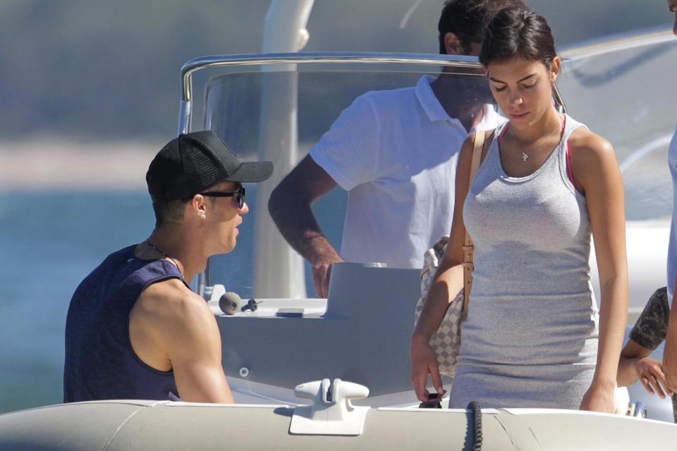 Ronaldo and girlfriend Georgina Rodriguez enjoy Corsica