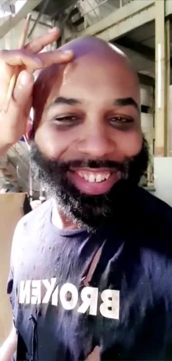 ugly black guy selfie