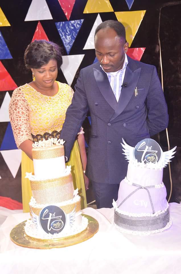 Celebration TV 4Th Anniversary: Apostle Suleman & Wife Celebrate TV Station  - Religion - Nigeria