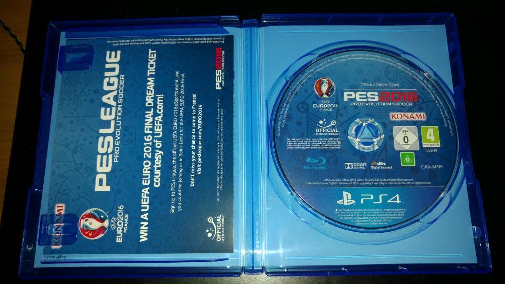 Pes 2016 Euro 16 PS4 GAME CD - Video Games And Gadgets For Sale - Nigeria