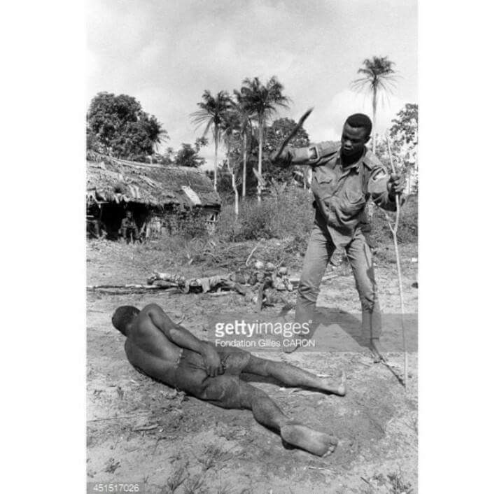Picture Of A Biafran Soilder Flogging A Villager In ...