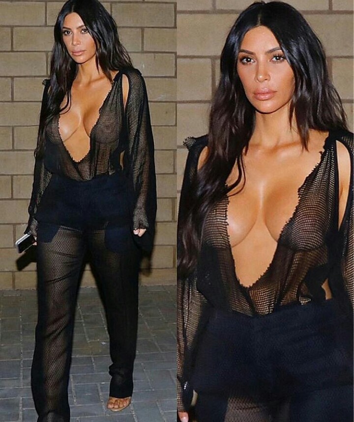 Kim Kardashian exposes BARE BREASTS as she flaunts extreme