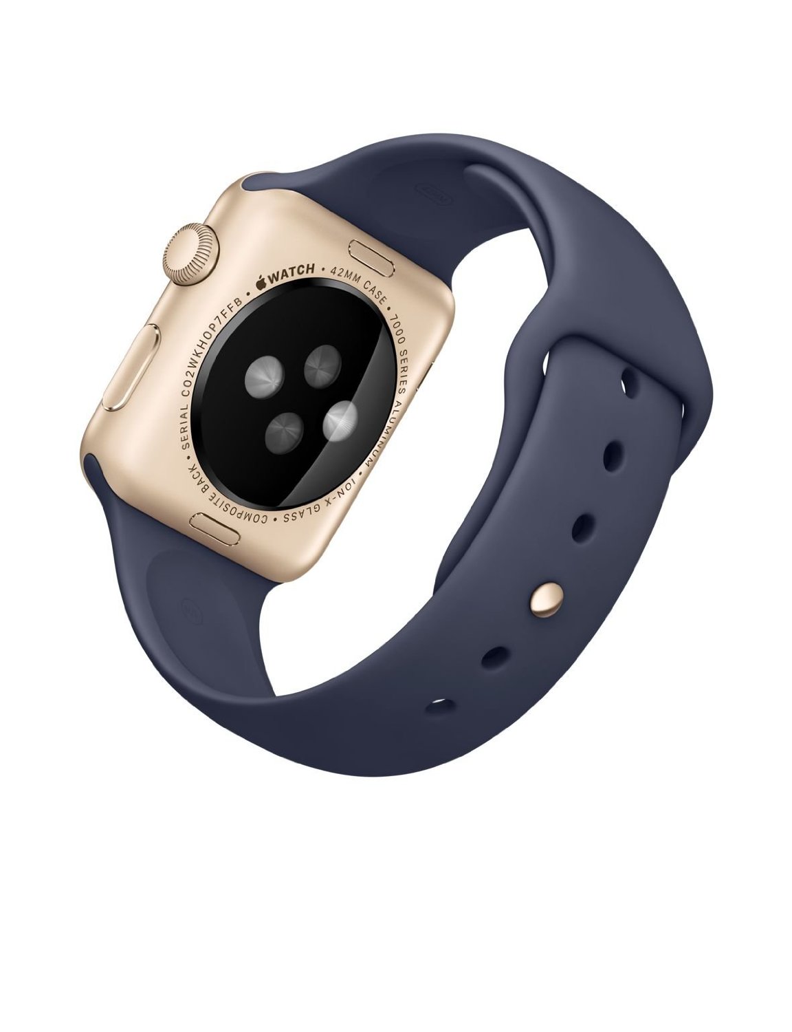 Apple watch series 2 42mm gold best sale aluminum case with midnight blue sport band