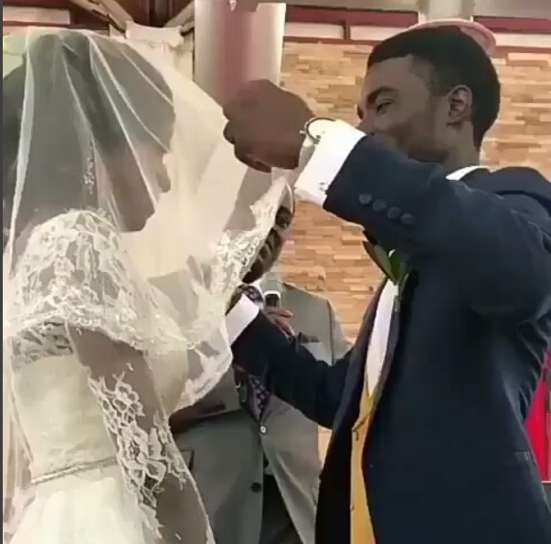 Grooms Reaction After Opening Brides Veil Video Romance Nigeria 