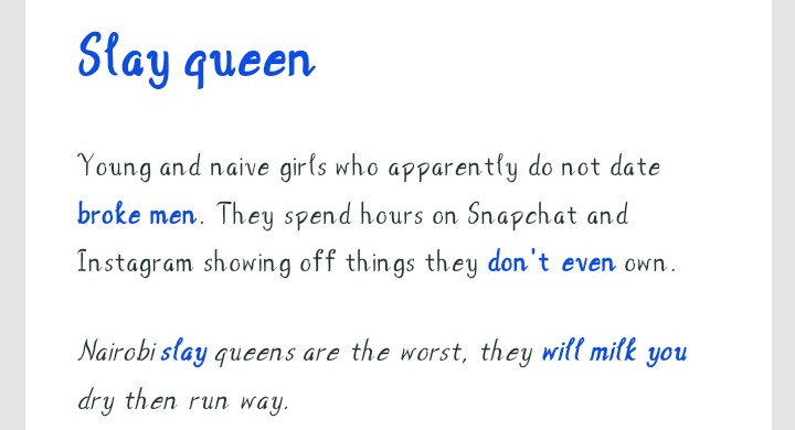 Urban Dictionary's Definition Of A "Slay Queen" Will Leave You In Stitches  - Romance - Nigeria