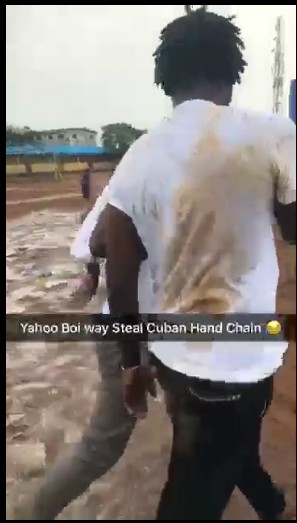 Man Who Stole Gold Chain Disgraced (Photos, Video) - Crime - Nigeria