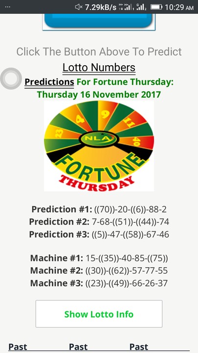 Fortune thursday lotto sale prediction