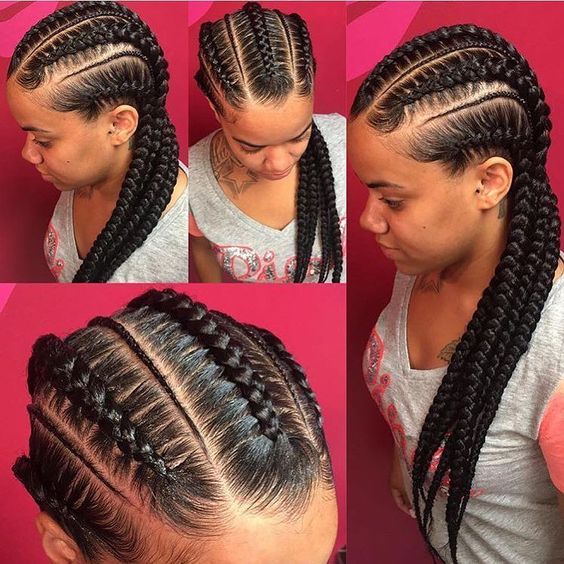Black Women Cornrow Hairstyles Pictures