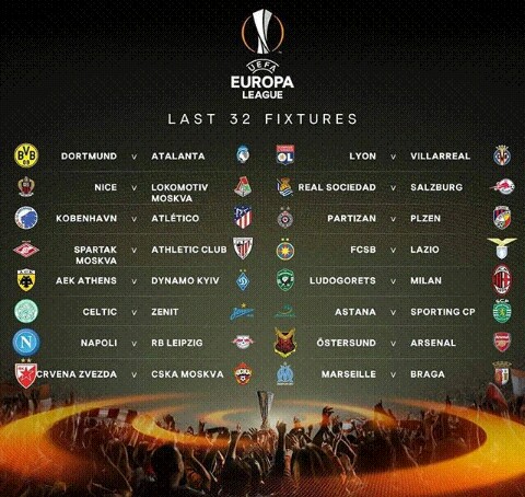 Uefa Europa League Round Of 32 Draw Sports Nigeria