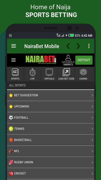 Nairabet old mobile