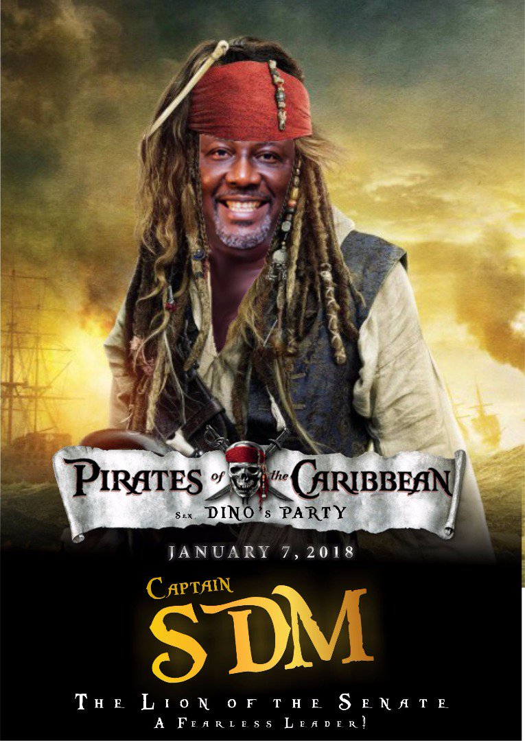 Dino Melaye: The 'black Jack Sparrow', Hosts Pirate-themed Party ...