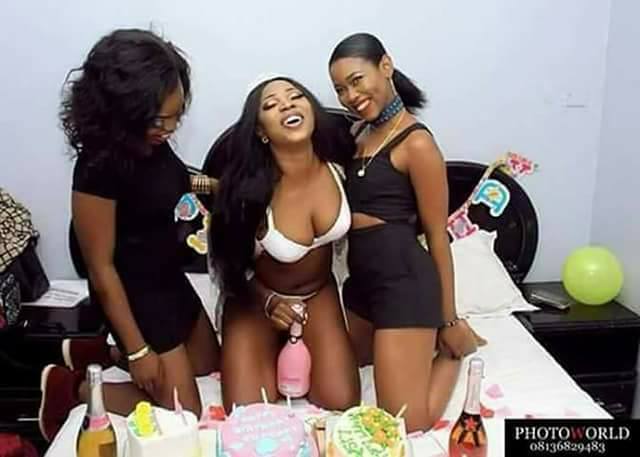 Nigerian Slay Queen Rocks Mere Bra And Panties At Birthday Party (Photos)