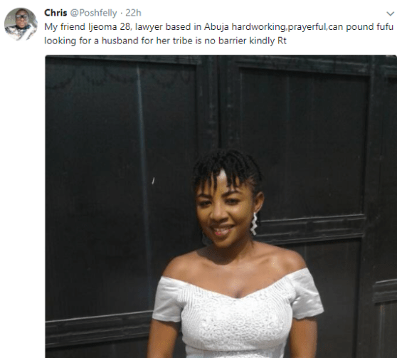 Beautiful Abuja Based Lawyer Takes To Twitter To Search For A Husband