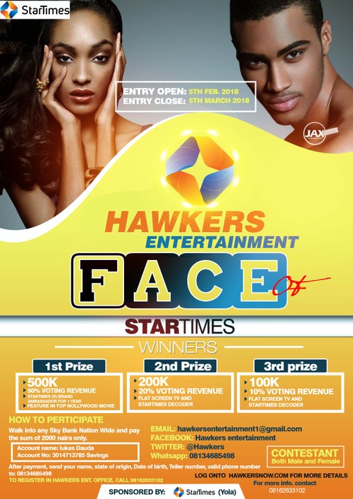 Face Of Startimes- Hawkers Entertainment - Celebrities - Nigeria