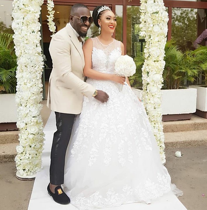 Jim Iyke And Rossie Meurer Loved Up In New Wedding Photos