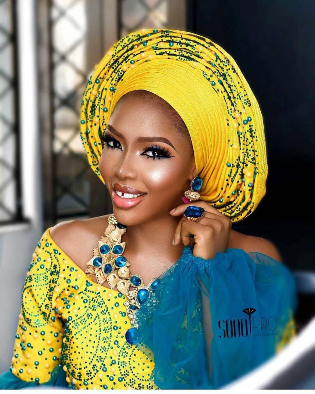 Top 7 Makeup And Gele Looks For Today - Celebrities - Nigeria