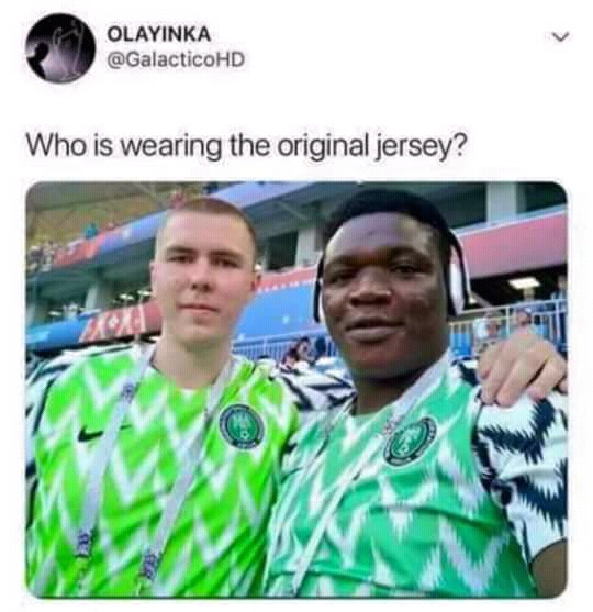 Who Can Identify The Original Super Eagles Jersey In This Photo - Sports -  Nigeria