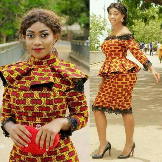 Ankara and lace combination styles 2018 best sale