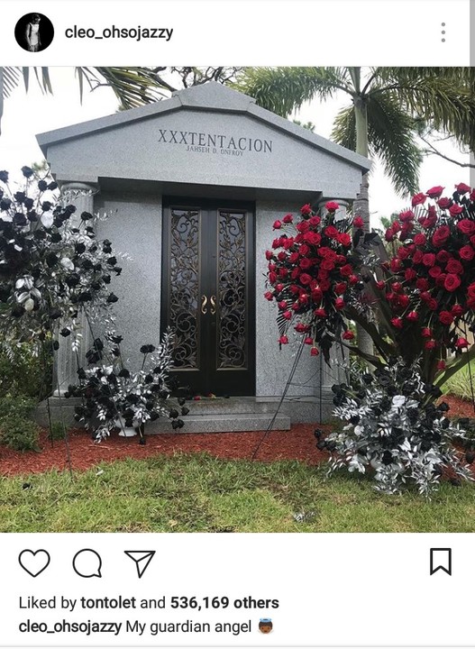 Xxxtentacion Buried In Private Funeral As His Mom Reveals His Mausoleum Celebrities Nigeria 