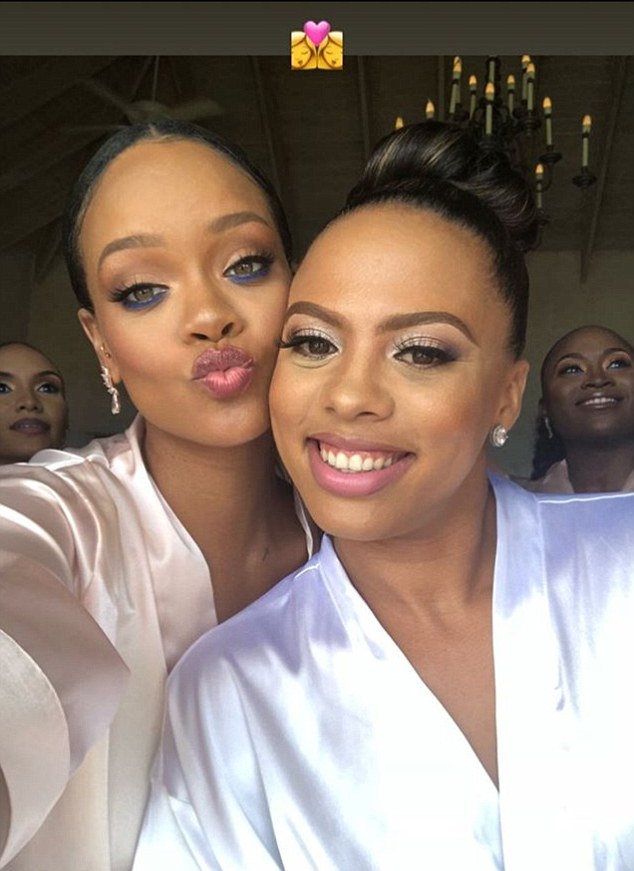 Rihanna Is The Bridesmaid As Her Friend Gets Married In Barbados