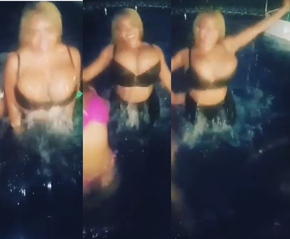 Cossy Orjiakor's Gigantic Boobs Nearly Spill Out Of Her Bikini -  Celebrities - Nigeria