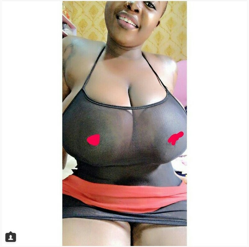 No Bra Day: Bursty Lady Flaunts Her Massive Boobs In Braless Photo