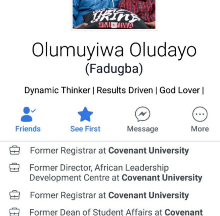 Covenant University Registrar Sex Scandal Olumuyiwa Oludayo Finally Steps Down Education