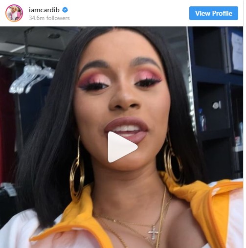 Cardi B Praises Thick Mustache Vagina In New Instagram Video Celebrities Nigeria
